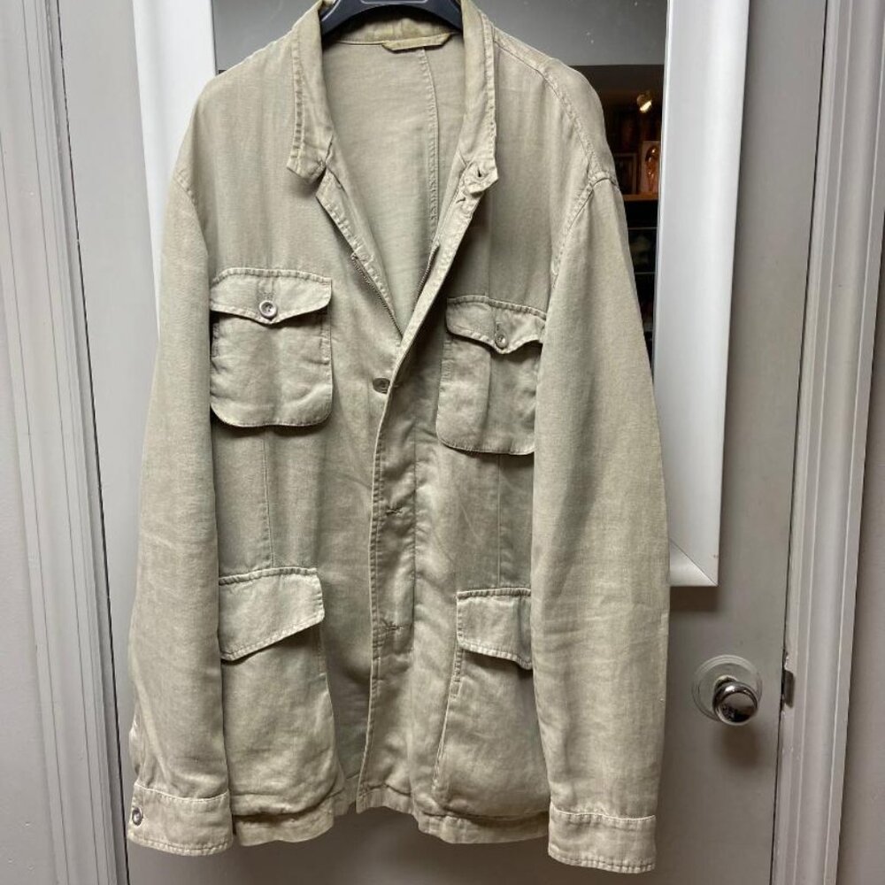 Z Zegna Beige Lightweight Shirt Jacket